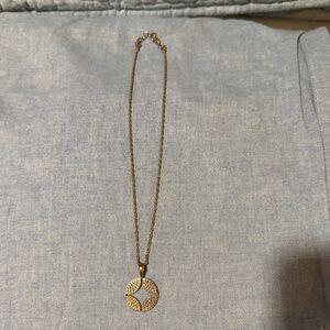 Anna Beck Gold and Silver Pendant Necklace 18in long